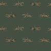 Sample of At The Races Wallpaper in Pine Green (50cm x 50cm)