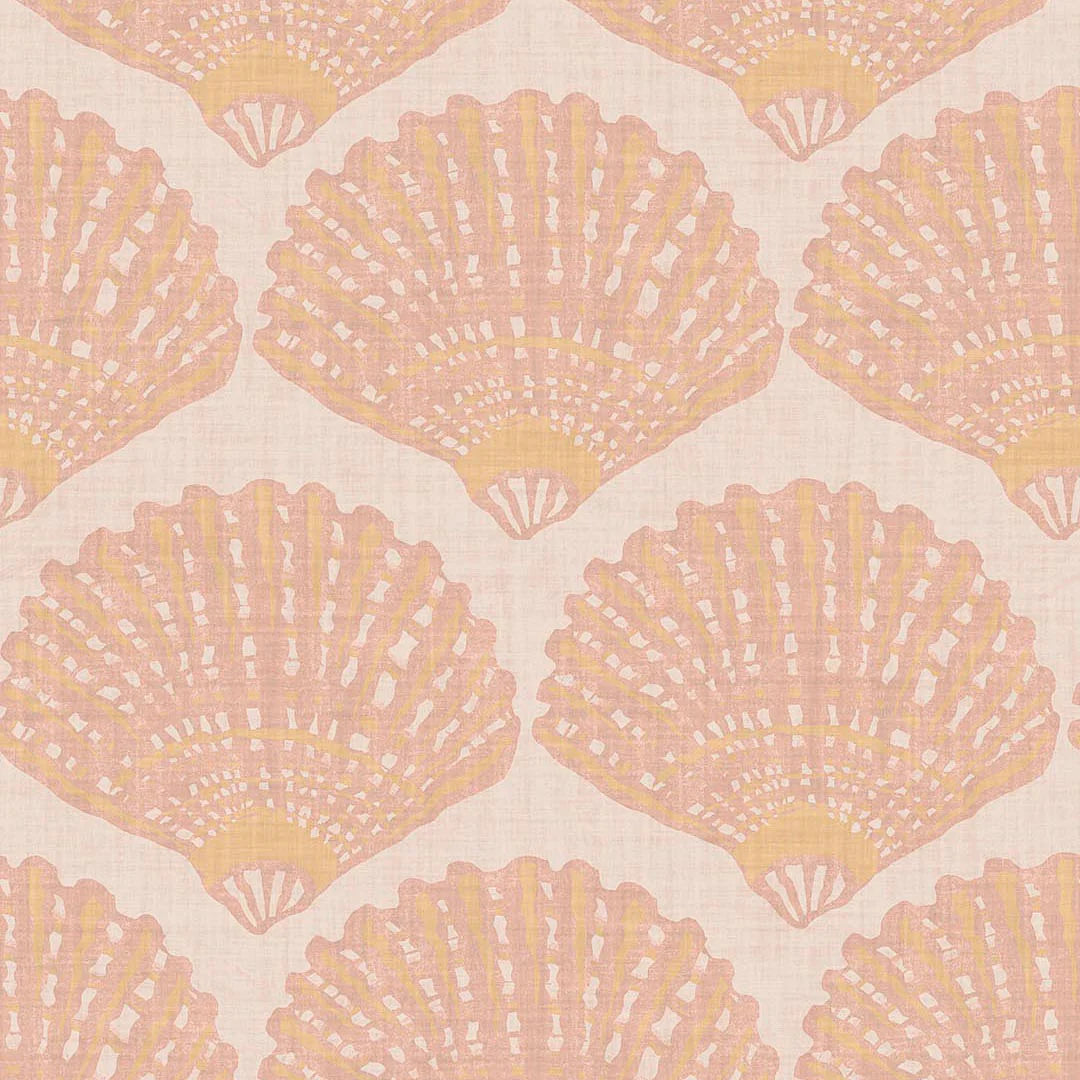 Sample of Beachcomber Wallpaper in Lady Coral