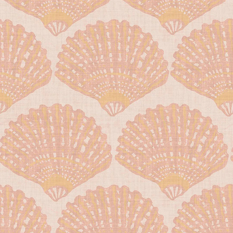 Sample of Beachcomber Wallpaper in Lady Coral