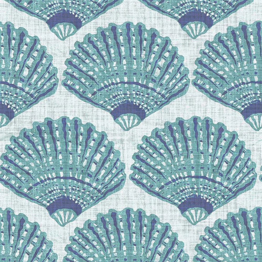 Beachcomber Wallpaper in Teal