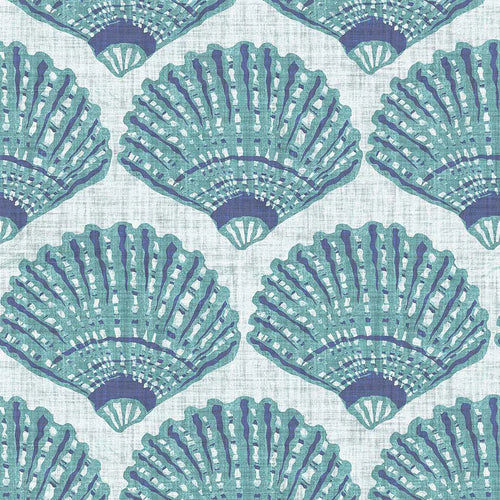 Sample of Beachcomber Wallpaper in Teal