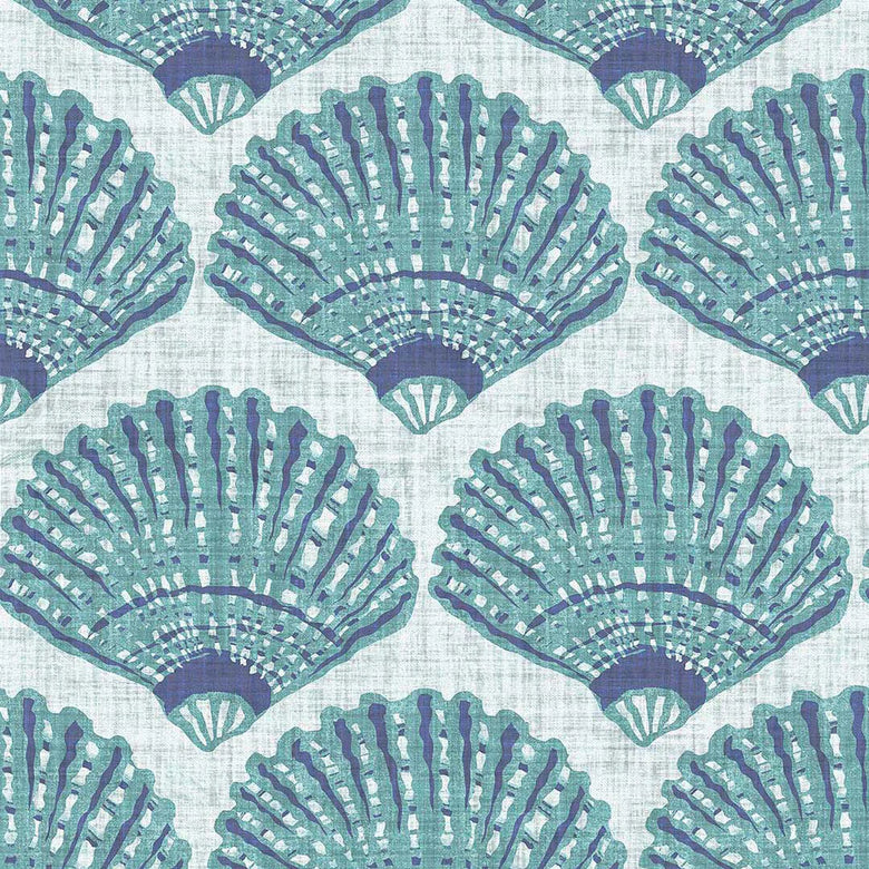 Sample of Beachcomber Wallpaper in Teal