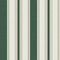 Beaumont Stripe Wallpaper in Aged Ivory and Hunter Green