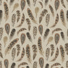 Sample of Birds of a Feather Wallpaper in Rural Tones on Vintage Cream (50cm x 50cm)