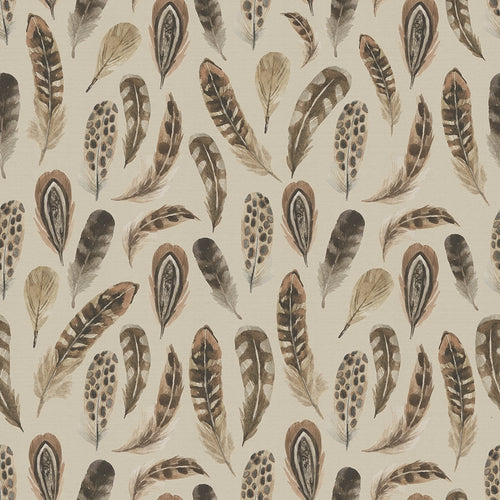 Sample of Birds of a Feather Wallpaper in Rural Tones on Vintage Cream