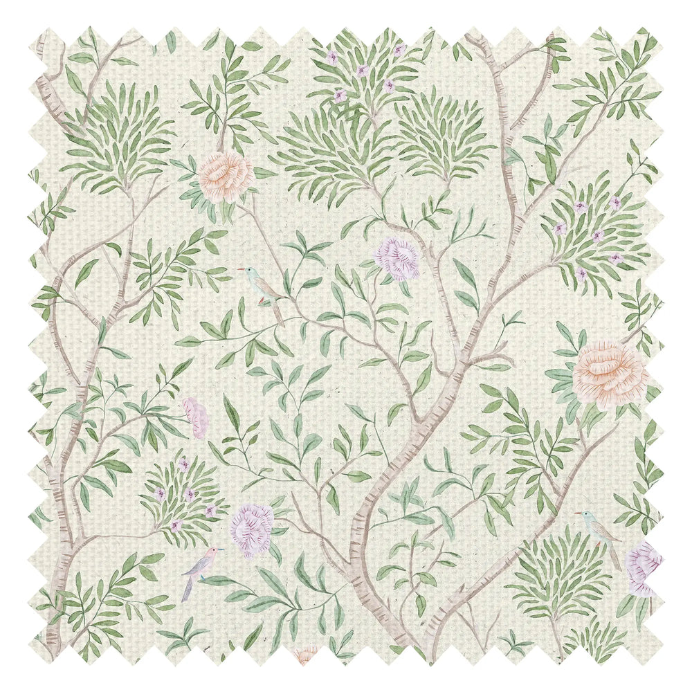 Bloom and Branch Fabric in Cream