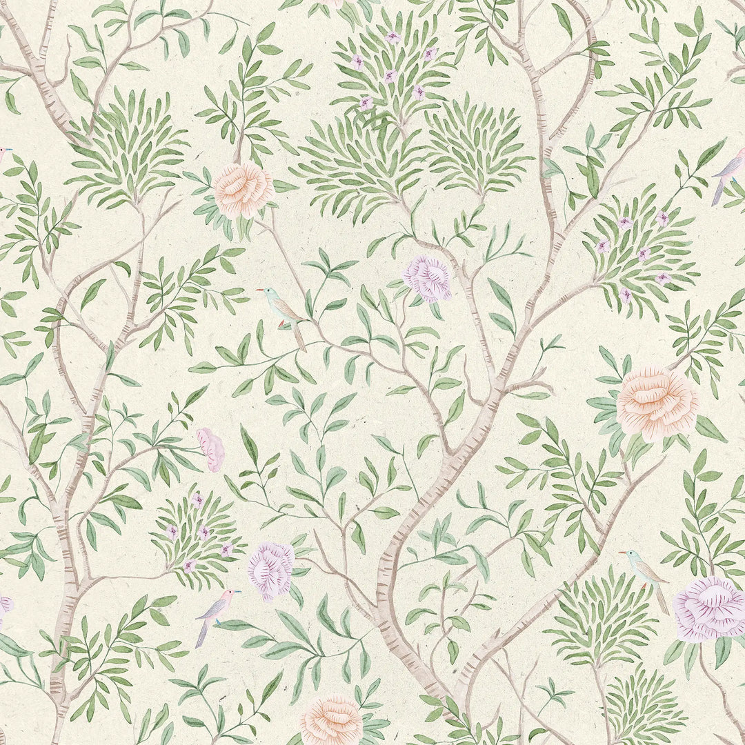 Bloom and Branch Wallpaper in Cream