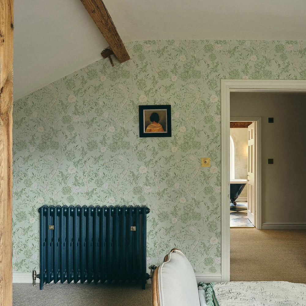 Bloom and Branch Wallpaper in Sage