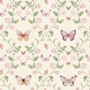Bloom and Butterflies Wallpaper in Parchment Cream