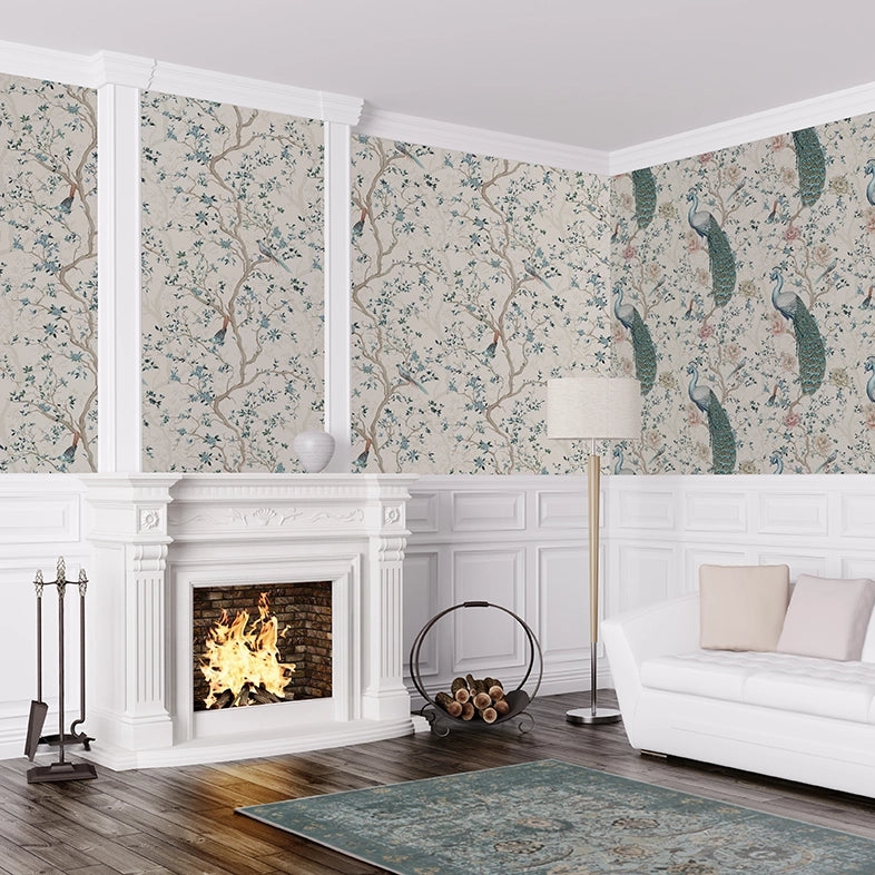 Branches and Birdsong Wallpaper in Vintage Cream