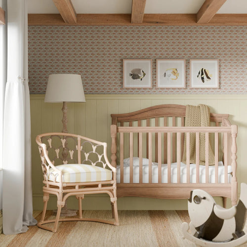 Catch of the Day Wallpaper in Autumn Spice on Duck Egg