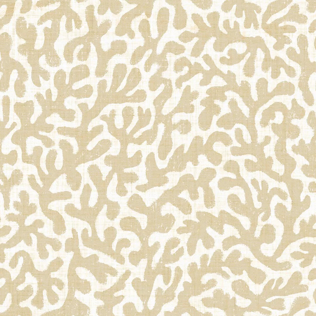 Sample of Coral Cove Wallpaper in Antique Gold