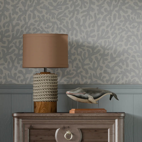 Coral Cove Wallpaper in Cornflower Blue