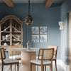Coral Cove Wallpaper in Cornflower Blue and Rustic Green