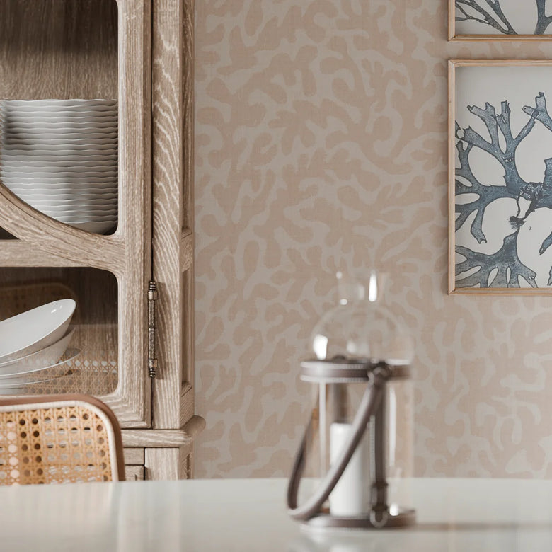 Coral Cove Wallpaper in Soft Spice
