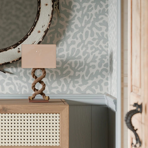 Coral Cove Wallpaper in Teal