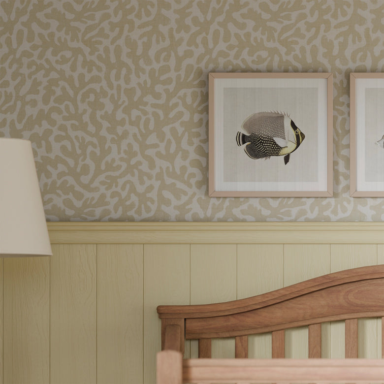 Coral Cove Wallpaper in Natural