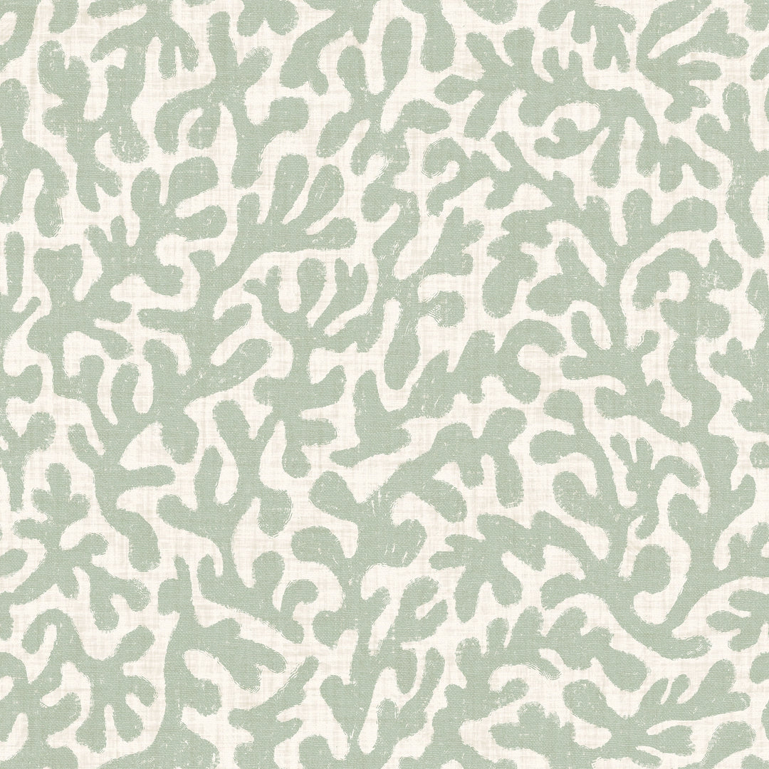 Sample of Coral Cove Wallpaper in Sage and Cream
