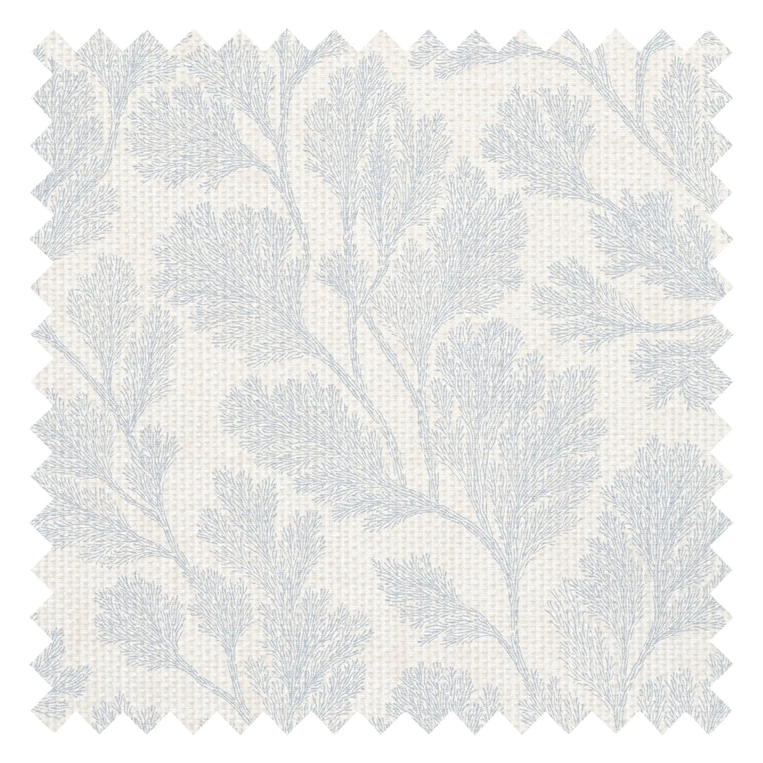 Coral Garden Fabric in Cornflower Blue