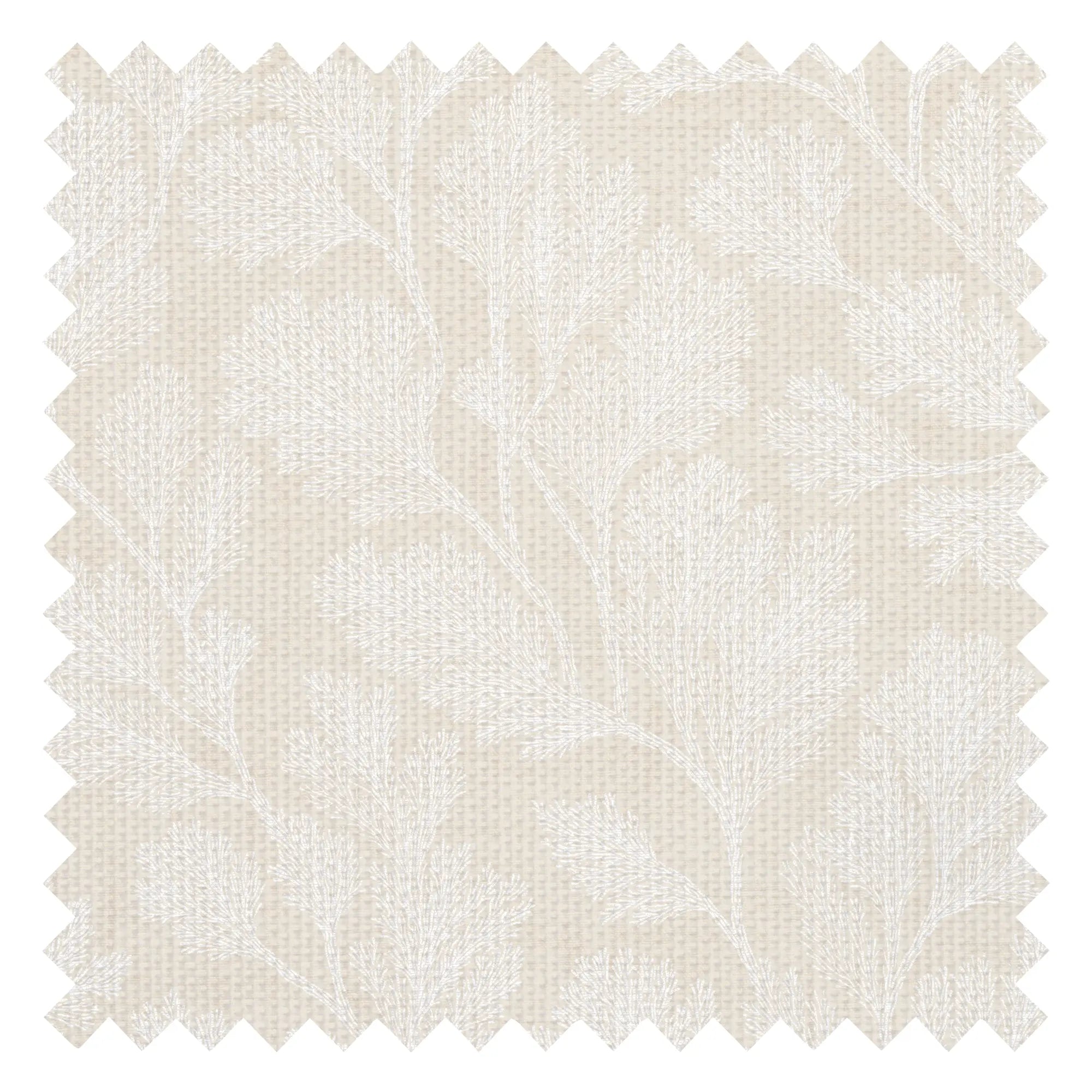 Coral Garden Fabric in Rich Cream
