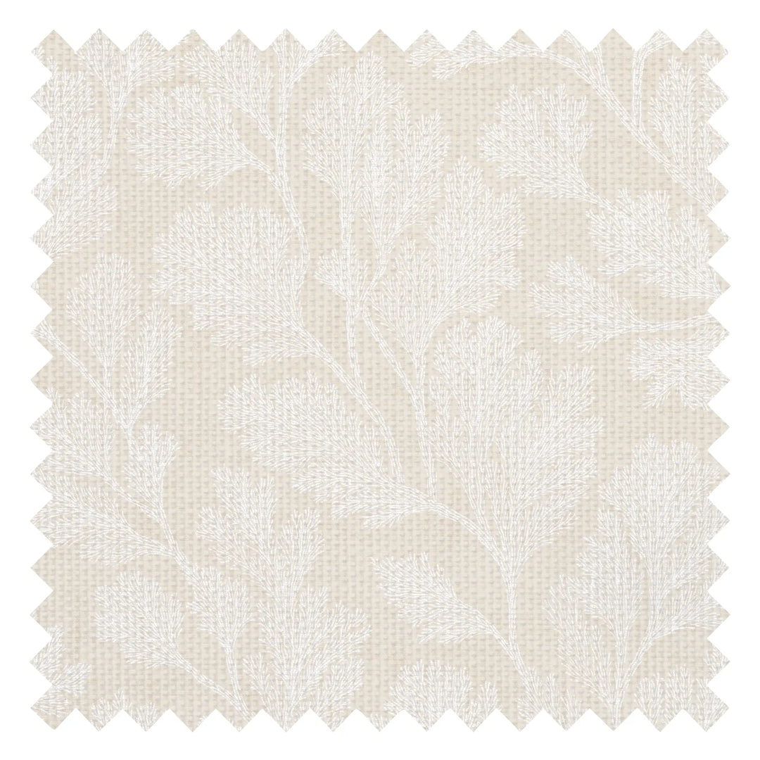 Coral Garden Fabric in Rich Cream