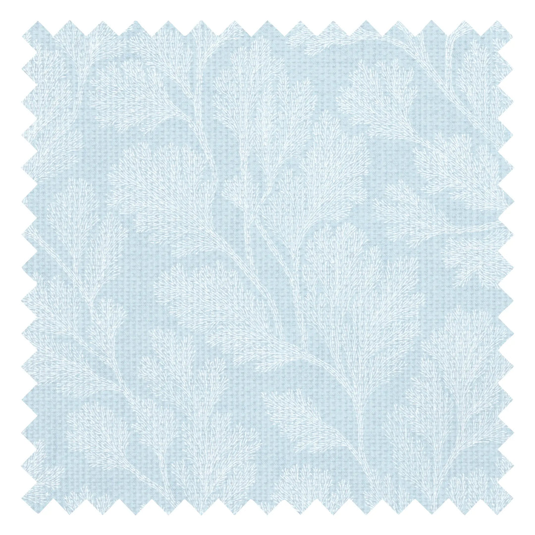 Coral Garden Fabric in Soft Blue