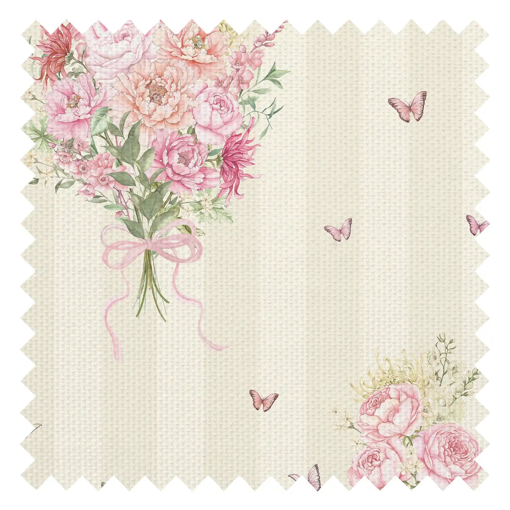 Couture Bouquet Fabric in Parchment Cream