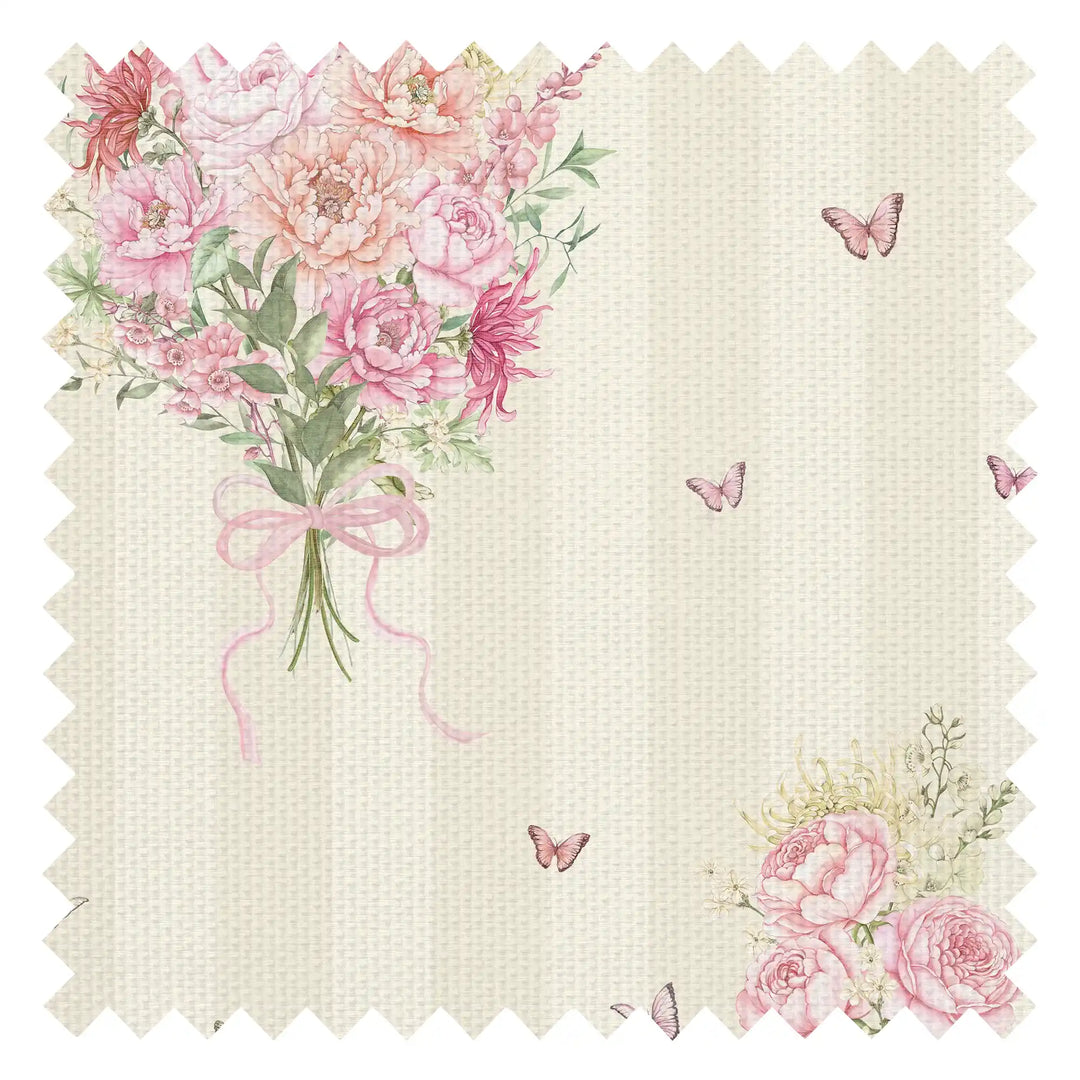 Couture Bouquet Fabric in Parchment Cream