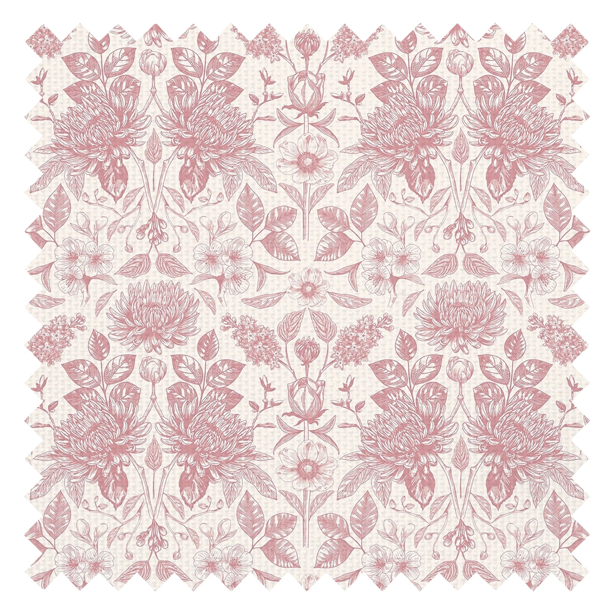 Eleanora Fabric in Dusky Pink on Milk Foam