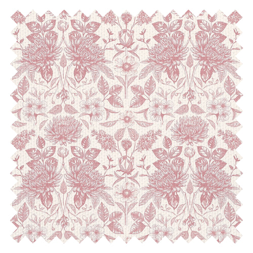 Eleanora Fabric in Dusky Pink on Milk Foam