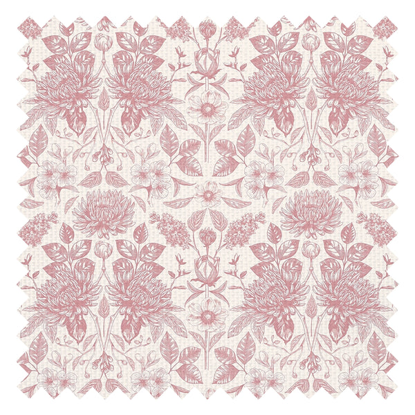 Eleanora Fabric in Dusky Pink on Milk Foam