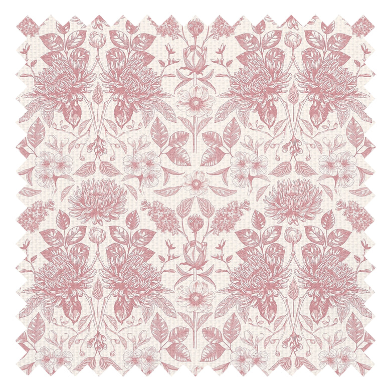 Eleanora Fabric in Dusky Pink on Milk Foam