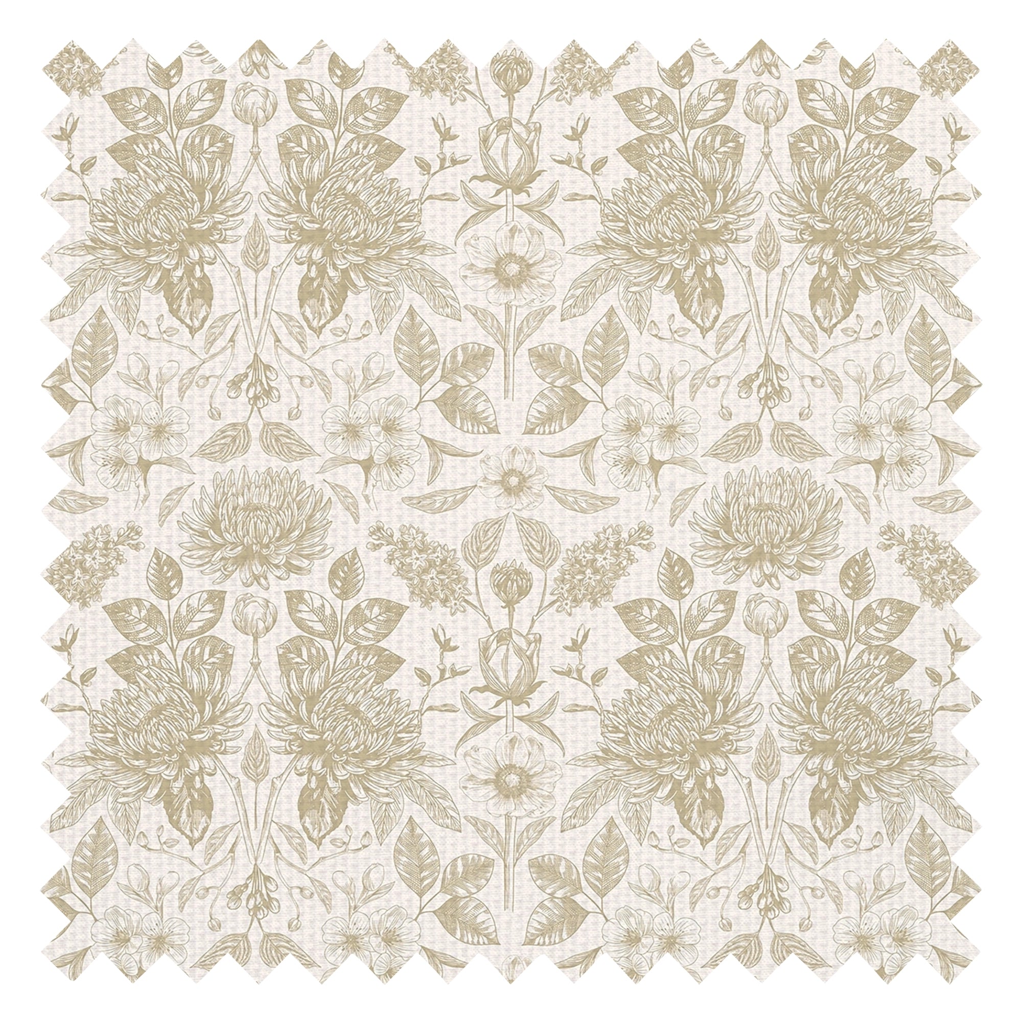 Eleanora Fabric in Sand Dune on Milk Foam