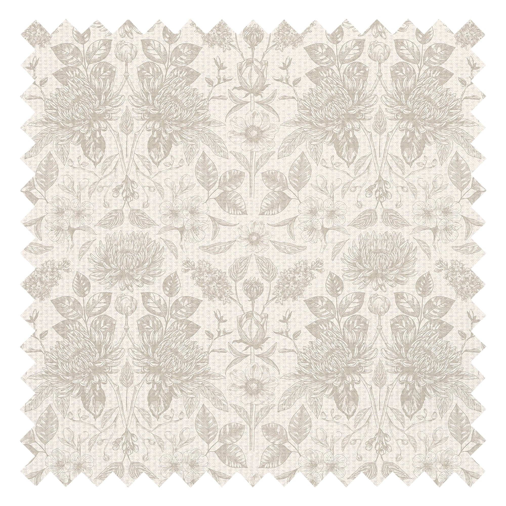 Eleanora Fabric in Stone on Milk Foam