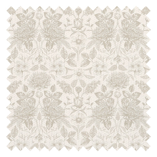 Eleanora Fabric in Stone on Milk Foam