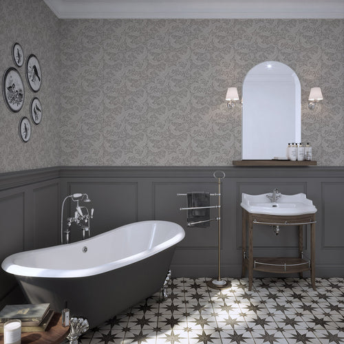 Enchanted Leaf Wallpaper in Earl Grey