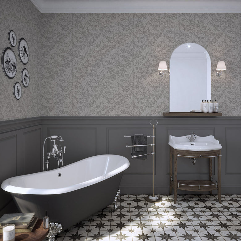 Enchanted Leaf Wallpaper in Earl Grey