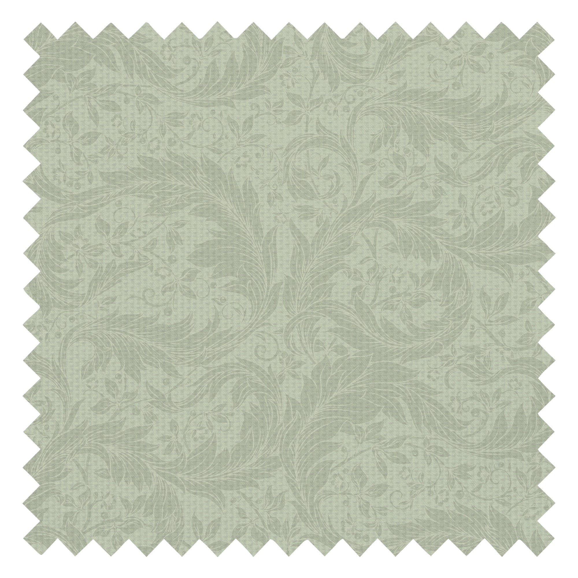 Enchanted Leaf Fabric in Sage on Light Sage