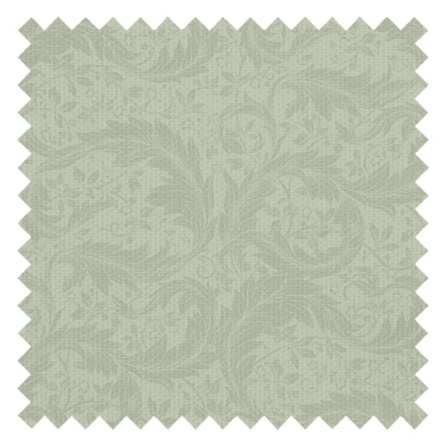 Enchanted Leaf Fabric in Sage on Light Sage