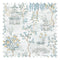 Feng Shui Fabric in Blues and Lemon