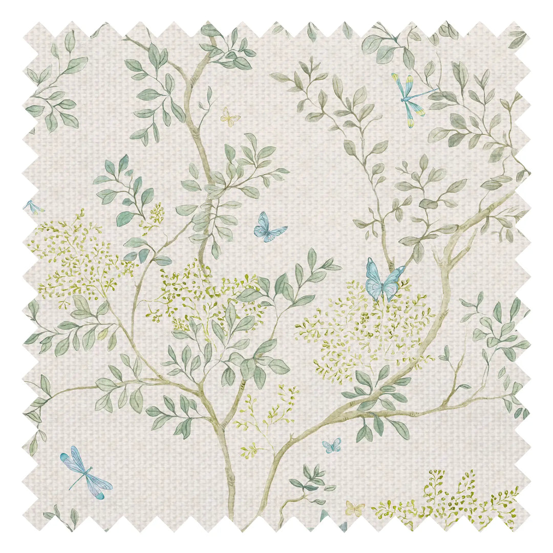 Flourishing Foliage Fabric in Cream