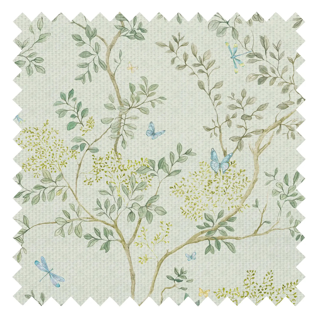 Flourishing Foliage Fabric in Greens