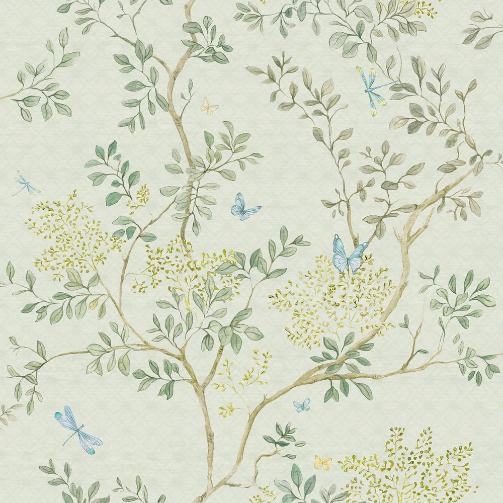 Flourishing Foliage Wallpaper in Greens