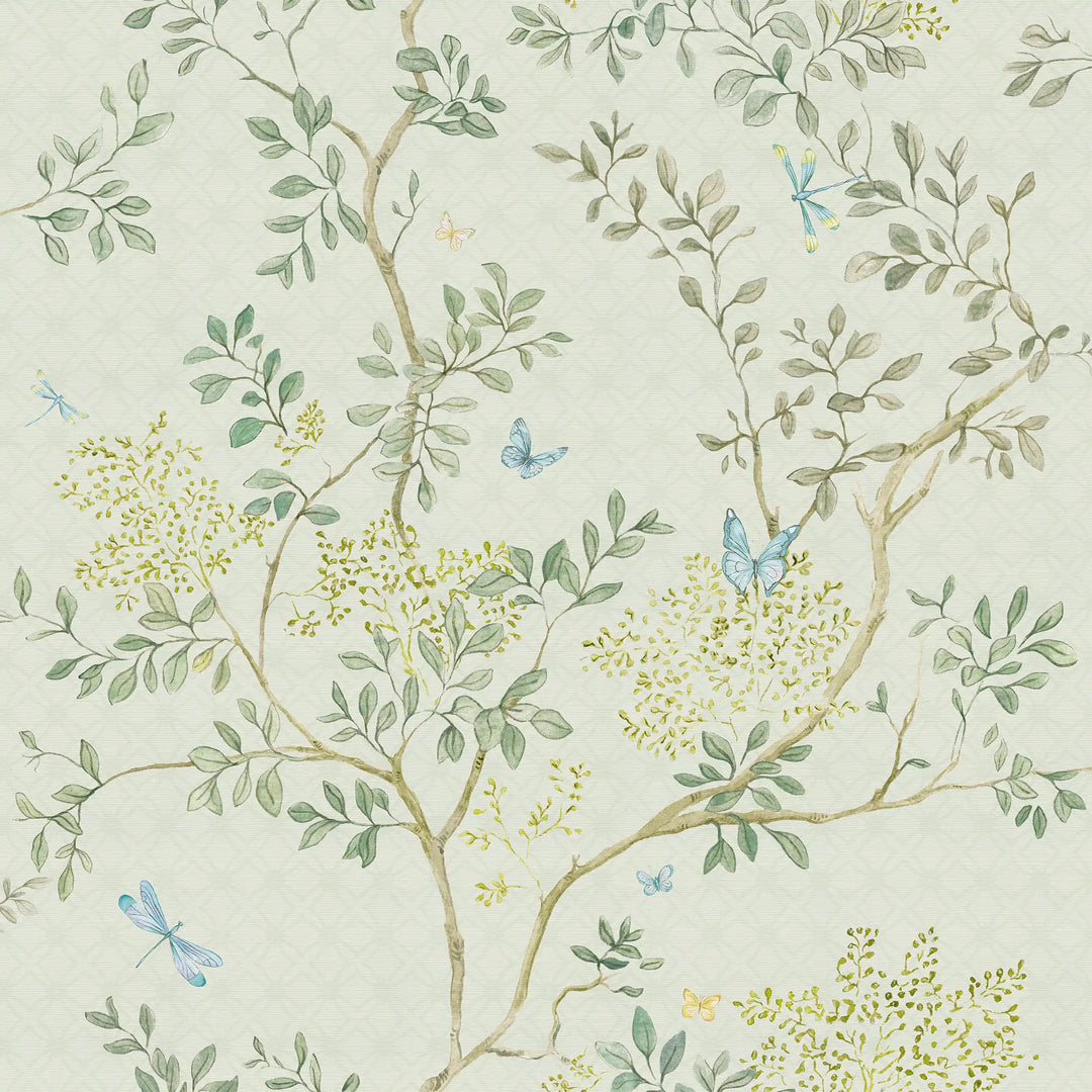 Flourishing Foliage Wallpaper in Greens