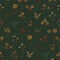 Flowers for Victoria Wallpaper in Rural Tones on Pine Green