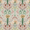 Frances Wallpaper in Autumn Hues on Light Sage