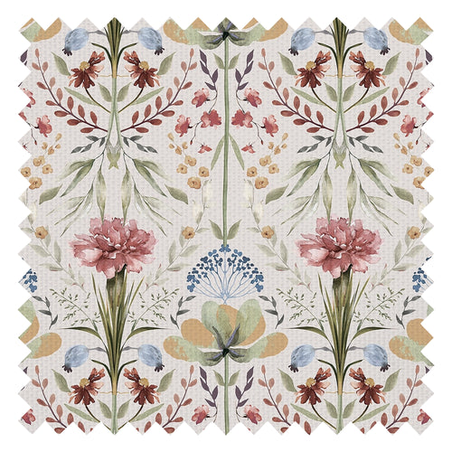 Frances Fabric in Autumn Hues on Vintage Cream