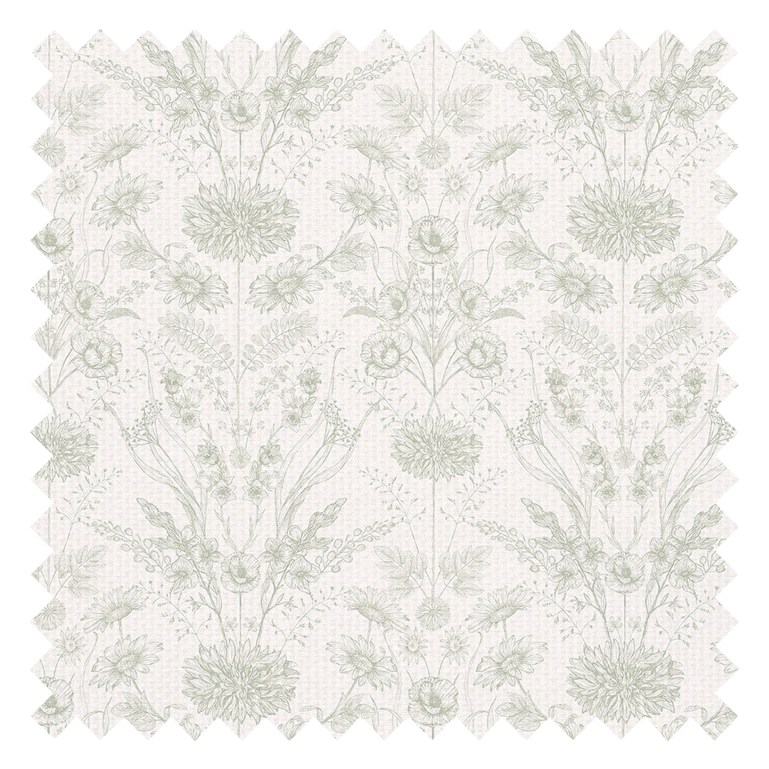 Grace Fabric in Sage on Windsor Cream