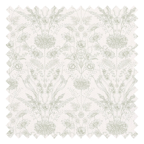 Grace Fabric in Sage on Windsor Cream