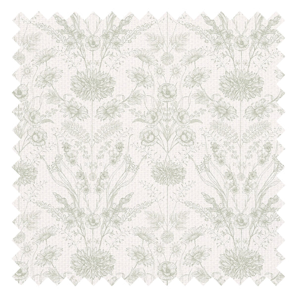 Grace Fabric in Sage on Windsor Cream